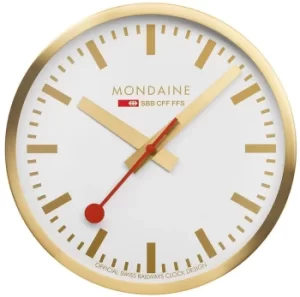 Mondaine Clock Wall Kitchen Gold