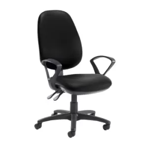 Dams MTO Jota Extra High Back Operator Chair with No Arms - Tortuga Orange