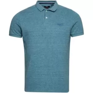 Superdry Core Polo Shirt - Sky Blue Gr Z7Z