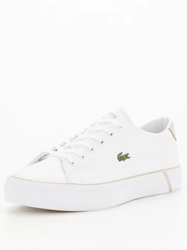 Lacoste Gripshot Baseline Trainer - White, Size 8, Women