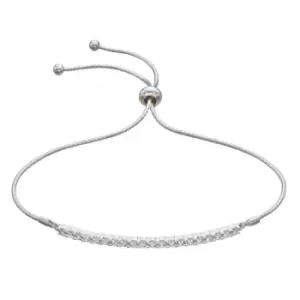 Bar Toggle Bracelet with White Zirconia B5309C