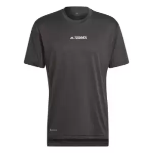 adidas Terrex Logo T Shirt Mens - Black