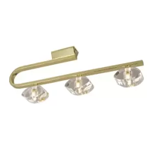 Alfa Linear Bar 3 Light G9, Polished Brass