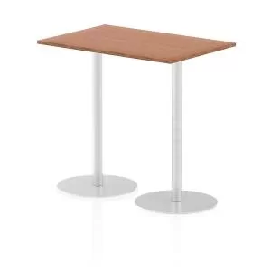 Italia Poseur Table Rectangle 1200800 Top 1145 High Walnut