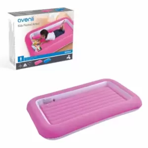 Milestone Camping Flocked Kids Airbed - Pink