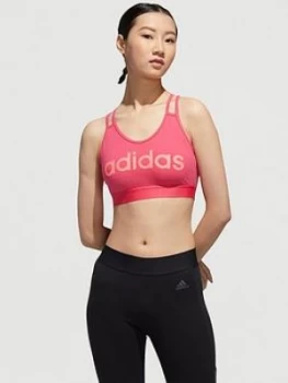 adidas Essentials Bra Top, Pink Size M Women