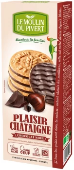 Sables Bio - Chocolat Noir Chestnut biscuits with dark chocolate 130g