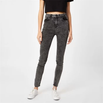 Jack Wills Jagger High Rise Super Skinny Jeans - Worn Black