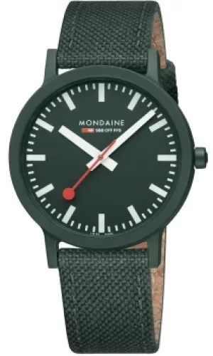 Mondaine Watch Essence Park Green Textile