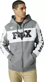 FOX Honda Zip Hoodie, grey, Size XL, grey, Size XL