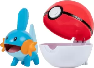 Pokemon Clip'n'Go Poke Balls - Mudkip & Poke Ball Action Figure multicolour