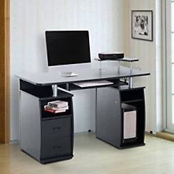 HOMCOM Computer Table x 550 x 1200 mm Black