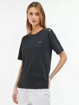 Barbour International Monaco Top - Black, Size 8, Women