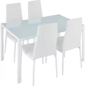 TecTake Berlin Dining Table And 4 Chair Set