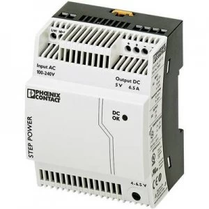 Phoenix Contact STEP-PS/1AC/5DC/6.5 Rail mounted PSU (DIN) 5 V DC 6.5 A 32.5 W 1 x