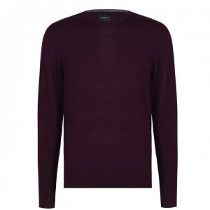 Howick Merino Crew Jumper - Burgundy