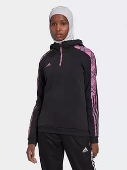 adidas Tiro Winterized Hoodie - Black, Size L, Women