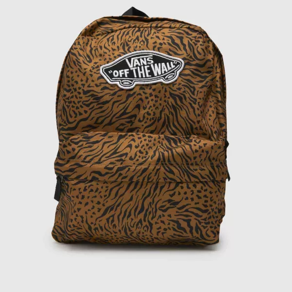 Vans brown & Black realm backpack