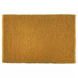 Furn. Bobble Woven Anti-slip Bath Mat Ochre