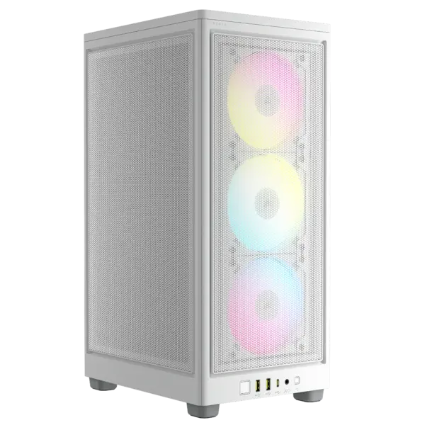 CORSAIR iCUE 2000D RGB AIRFLOW Mini-ITX Case - White - CC-9011247-WW