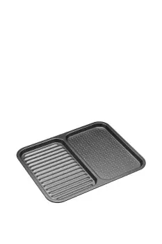 Non-Stick 2-in-1 Divided Crisping Tray / Ridged Baking Tray