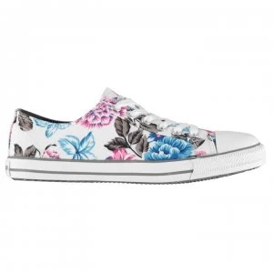 SoulCal Canvas Low Profile Womens Trainers - Floral