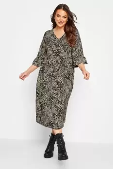 Animal Print Smock Dress