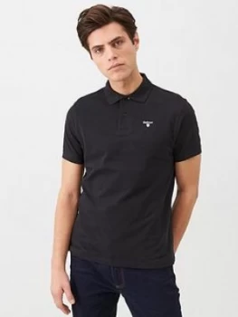 Barbour Sports Polo Shirt - Black, Size L, Men