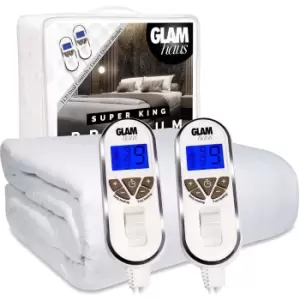 GlamHaus Super King Fitted Electric Blanket