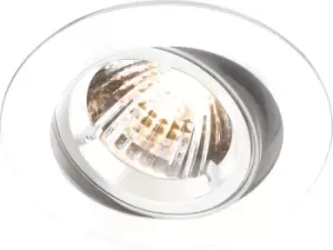 KnightsBridge IP20 230V GU10 White Recessed Tilt Twist & Lock Downlight