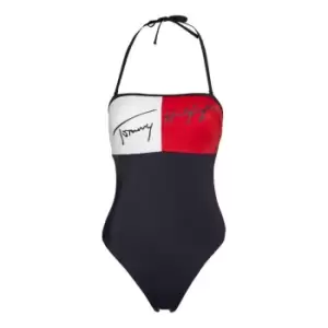 Tommy Bodywear Cheeky Bandeau One Piece - Multi