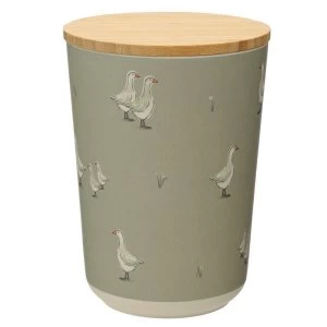 Willow Farm Bamboo Composite Medium Round Storage Jar