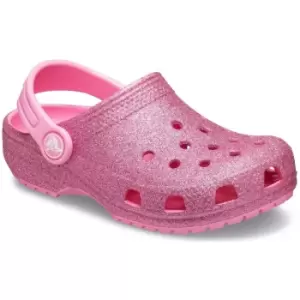 Crocs Girls Classic Glitter Slip On Summer Beach Clogs UK Size 4 (EU 19-20)