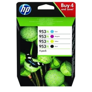 HP 953XL Black and Tri Colour Ink Cartridge