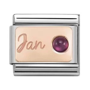 Nomination CLASSIC Rose Gold January Garnet Charm 430508/01