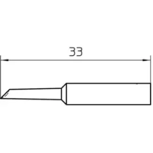 Weller XNT GW Soldering tip Bevelled 45° Tip size 2mm Tip length 33mm Content