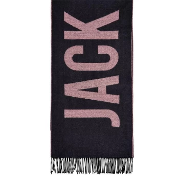 Jack Wills Brington Graphic Scarf - Pink Navy