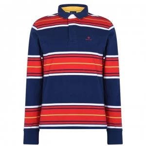 Gant Gant Multi Stripe Rugger Polo - Navy 423