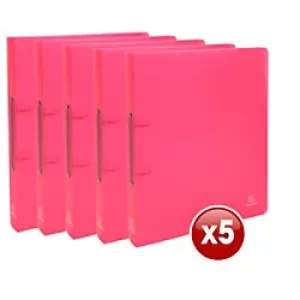 Exacompta Ring Binder Chromaline 54355E Polypropylene A4 30 mm 2 ring Red Pack of 15