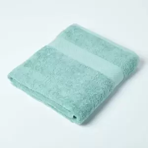 HOMESCAPES Turkish Cotton Bath Sheet, Sea Green - Sea Green