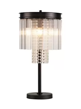 Table Lamp, 6 Light E14, Brown Oxide