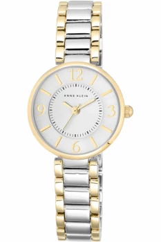 Anne Klein White And Two Tone 'Danielle' Watch - AK/1871SVTT