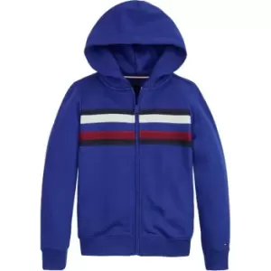 Tommy Hilfiger Global Stripe Ziptrough - Blue