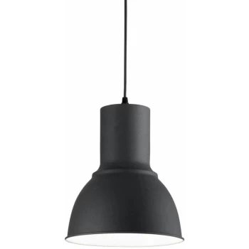 Ideal Lux Lighting - Ideal Lux Breeze - 1 Light Dome Ceiling Pendant Black, E27