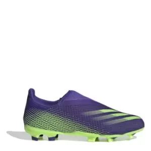 adidas X .3 Laceless Junior FG Football Boots - Purple