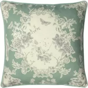 Paoletti - Burford Floral Cushion Sage - Sage