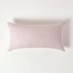 Dusky Pink Violet Continental Egyptian Cotton Pillowcase 330 Thread Count, 40 x 80cm - Dusky Pink Violet - Dusky Pink Violet - Homescapes