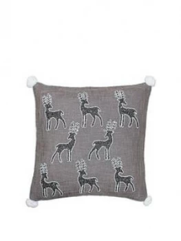 Riva Home White Christmas Cushion