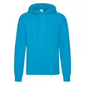 Fruit Of The Loom Mens Hooded Sweatshirt / Hoodie (S) (Azure Blue)