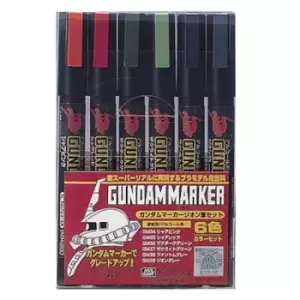 Gunze GSI Creos Mr. Hobby Gundam Marker Zeon Set (6 Markers)